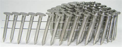 box stainless steel 7 8 roofing nails|7/8 x .120 in. Stainless Steel Coil Roofing Nails, Ring Shank (7200).